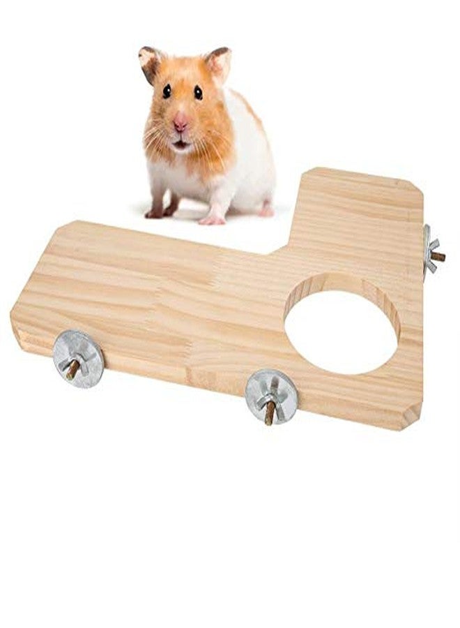 Western Era Wooden Toy Cage Accessory Platform Ideal for Birds, Hamsters, Mice, Rabbit, Guinea Pig - Image 1